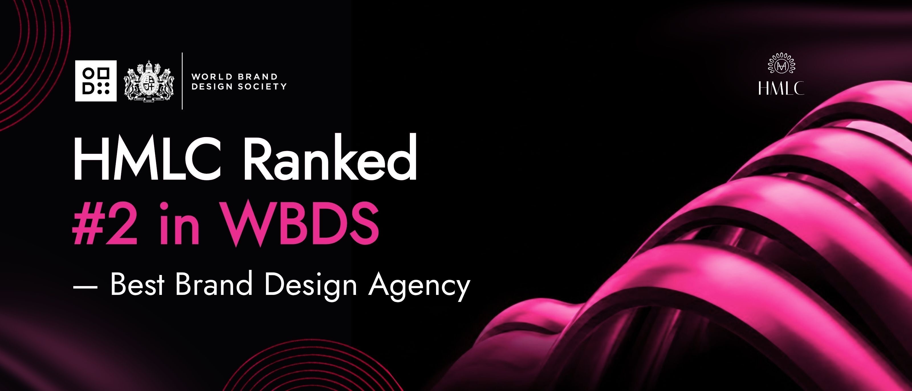 HMLC Ranked #2 in WBDS – Best Brand Design Agency
