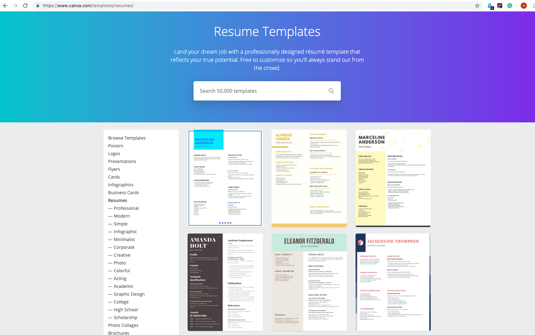 resume templates