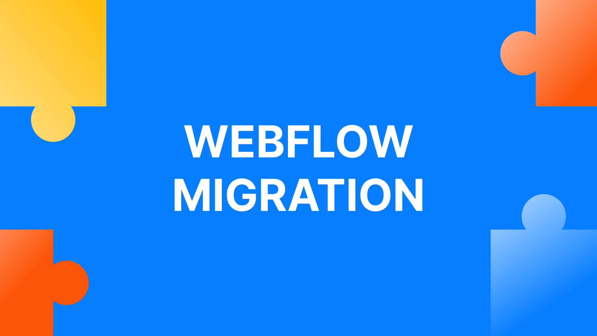 Von anderen CMS Systemen zum Webflow CMS wechseln.