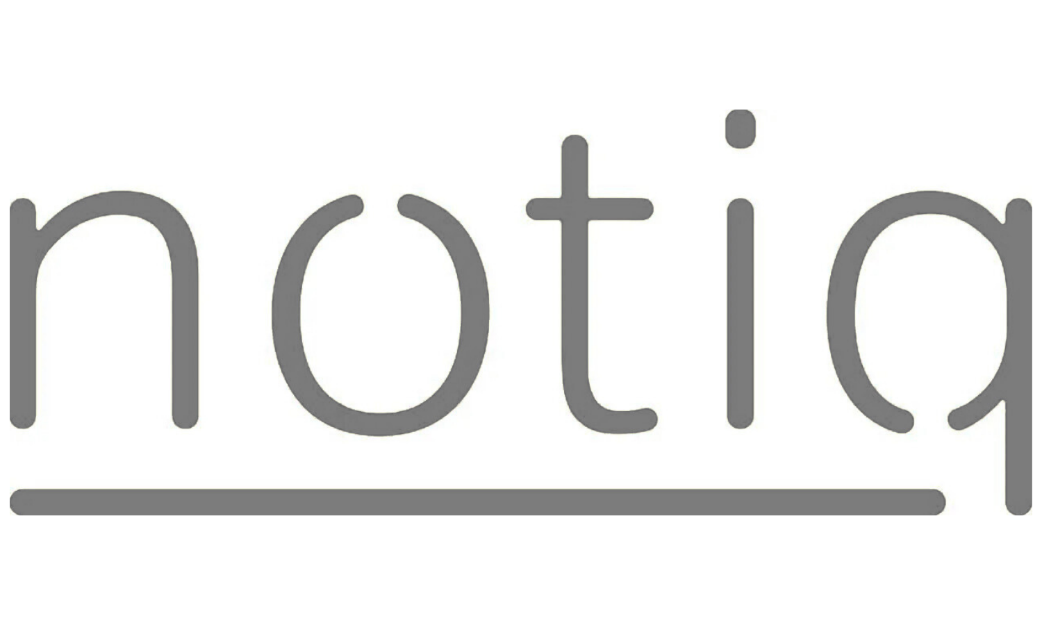 Logo von notiq – minimalistischer Schriftzug in Kleinbuchstaben