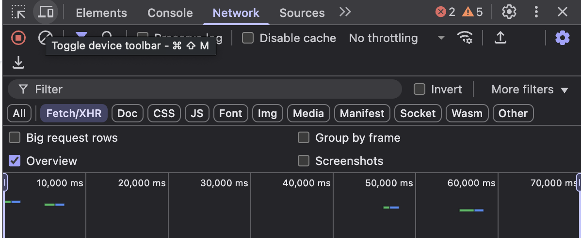 Device Toolbar