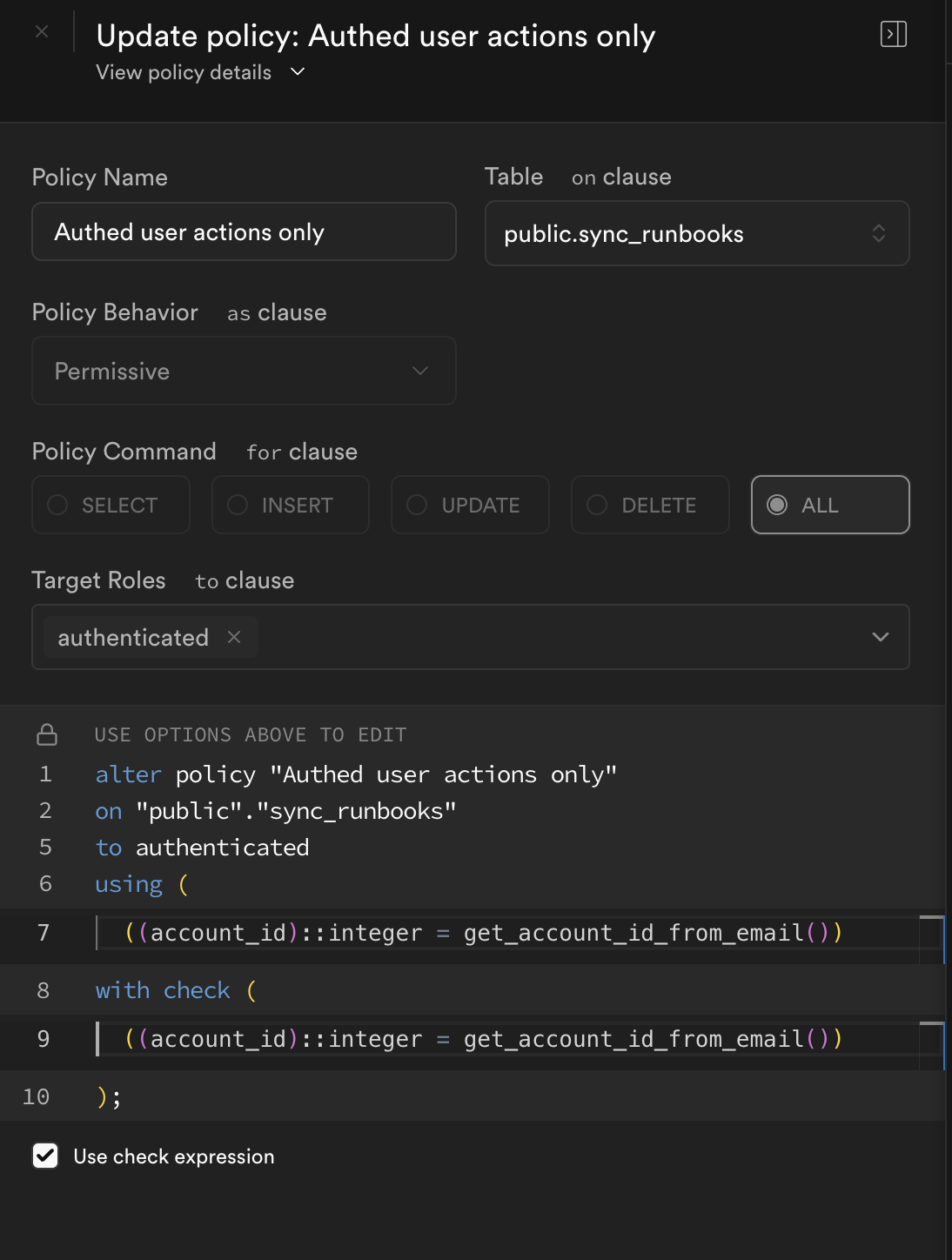 RLS Policy