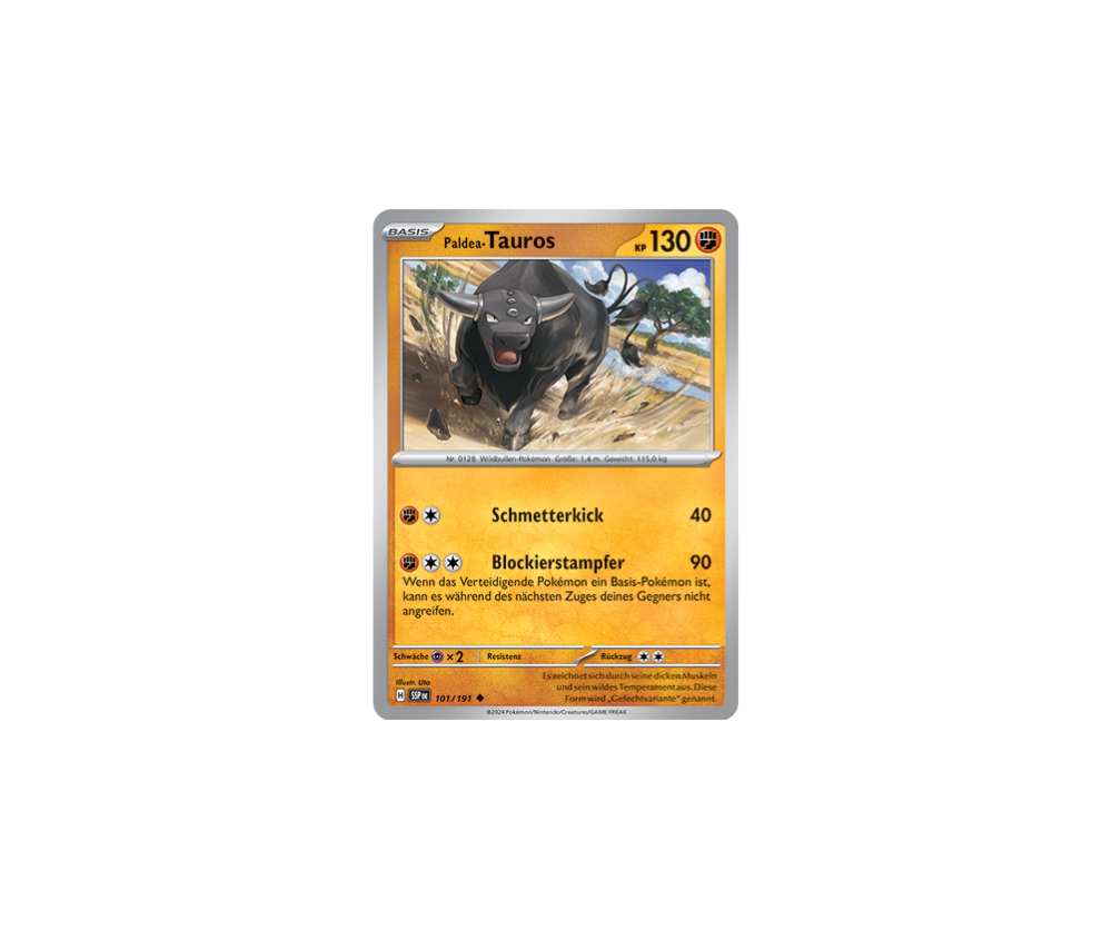 Pokemon - Stürmische Funken - Paldea-Tauros 101/191 (DEUTSCH)                                                         
