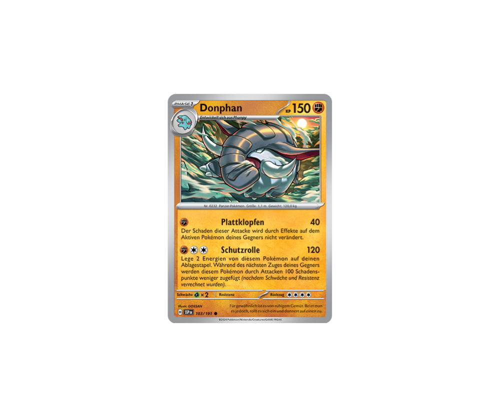 Pokemon - Stürmische Funken - Donphan 103/191 (DEUTSCH)                                                        