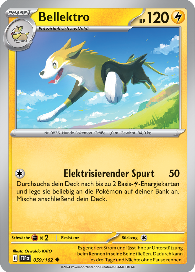 Pokemon - Gewalten der Zeit -Bellektro 059/162   (DEUTSCH)                                        