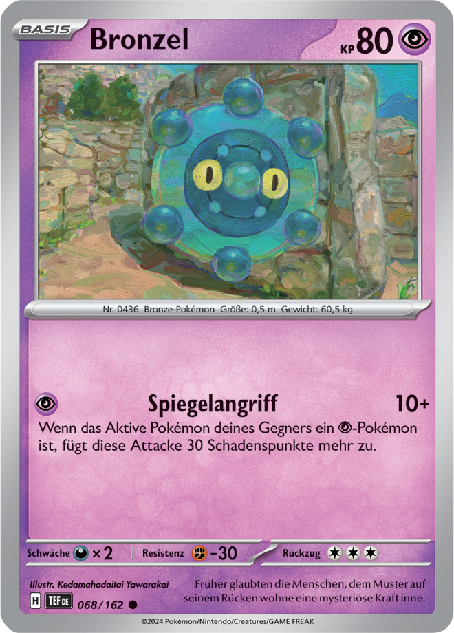 Pokemon - Gewalten der Zeit - Bronzel 068/162   (DEUTSCH)                                             