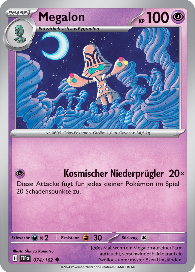 Pokemon - Gewalten der Zeit - Megalon 074/162   (DEUTSCH)                                                   