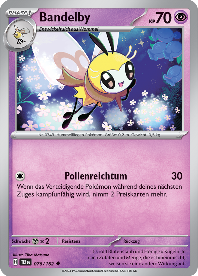 Pokemon - Gewalten der Zeit - Bandelby 076/162   (DEUTSCH)                                                     