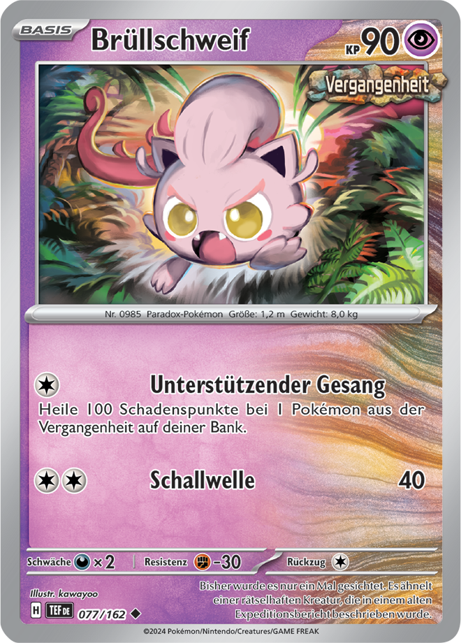 Pokemon - Gewalten der Zeit - Brüllschweif 077/162   (DEUTSCH)                                                      