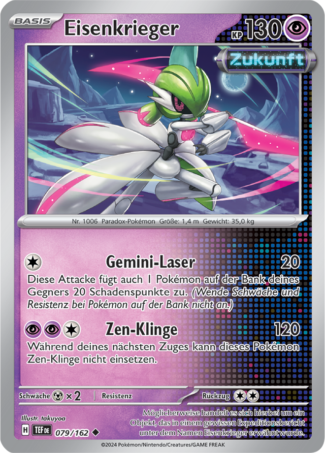 Pokemon - Gewalten der Zeit - Eisenkrieger 079/162   (DEUTSCH)                                                        