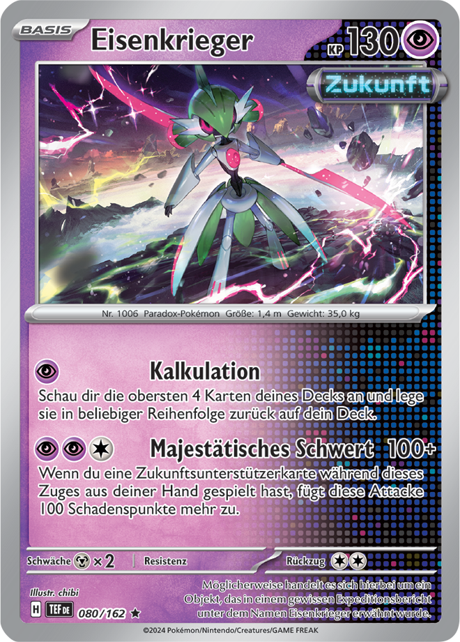 Pokemon - Gewalten der Zeit - Eisenkrieger 080/162 Holo  (DEUTSCH)                                                         
