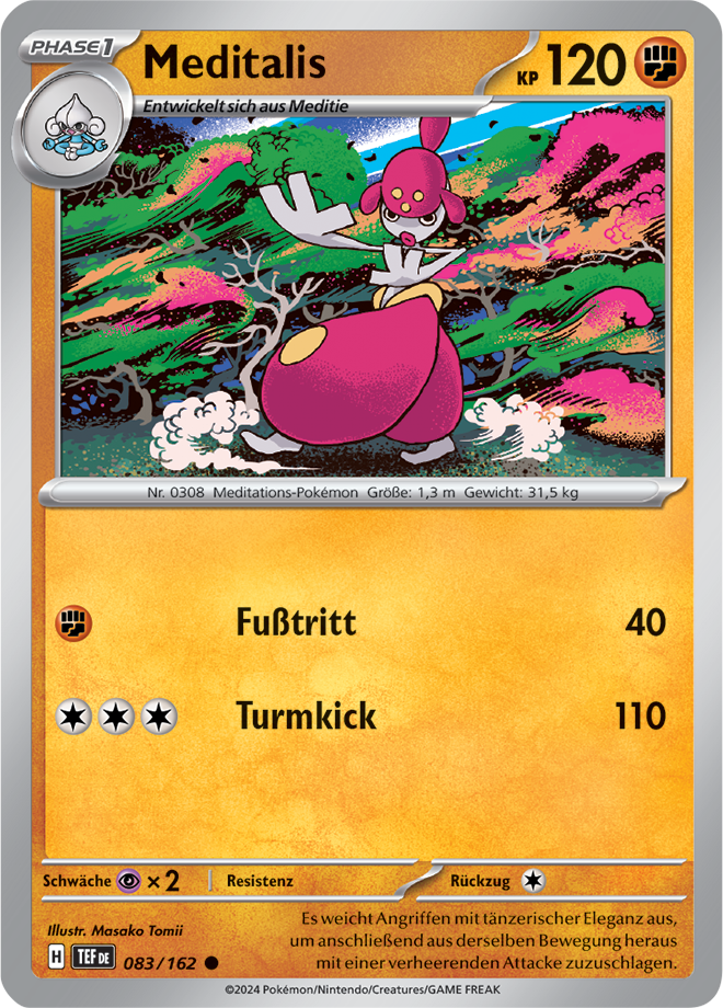 Pokemon - Gewalten der Zeit - Meditalis 083/162   (DEUTSCH)                                                           