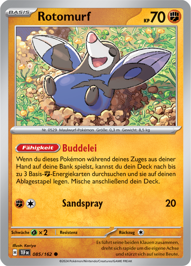 Pokemon - Gewalten der Zeit - Rotomurf 085/162  (DEUTSCH)                                                             