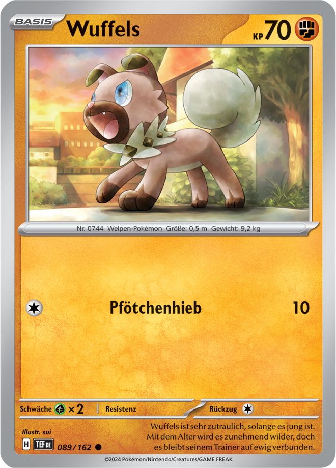 Pokemon - Gewalten der Zeit - Wuffels 089/162  (DEUTSCH)                                                                 Copy