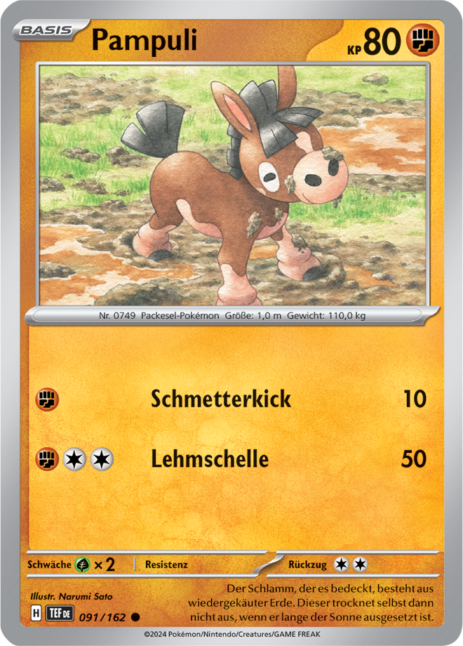 Pokemon - Gewalten der Zeit - Pampuli 091/162  (DEUTSCH)                                                                  