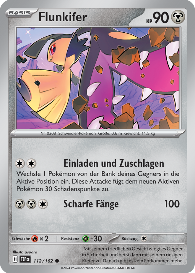 Pokemon - Gewalten der Zeit - Flunkifer 112/162  (DEUTSCH)                                                                            