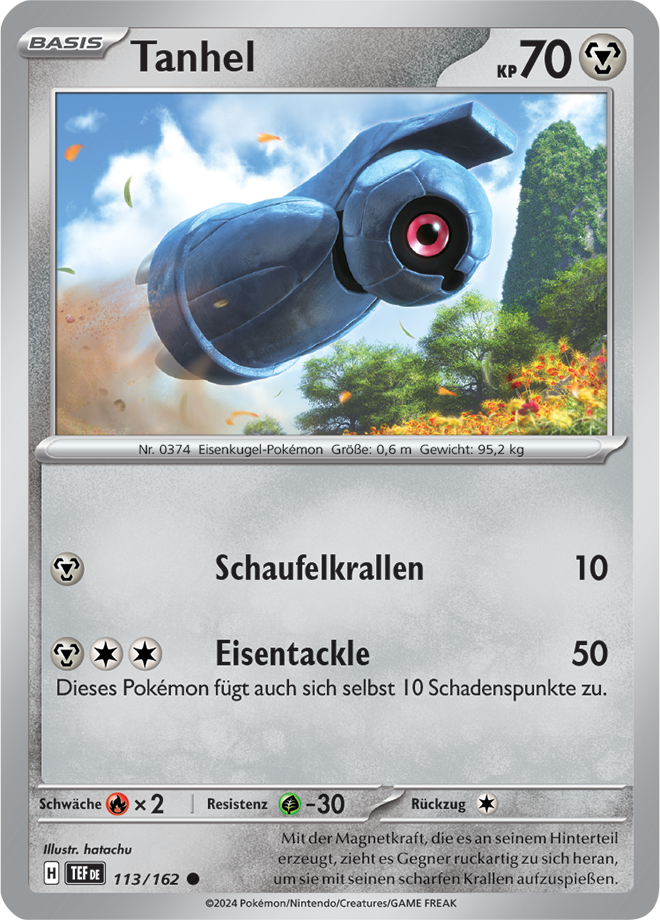 Pokemon - Gewalten der Zeit - Tanhel 113/162  (DEUTSCH)                                                                             