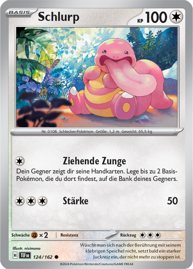 Pokemon - Gewalten der Zeit - Schlurp 124/162  (DEUTSCH)                                                                        