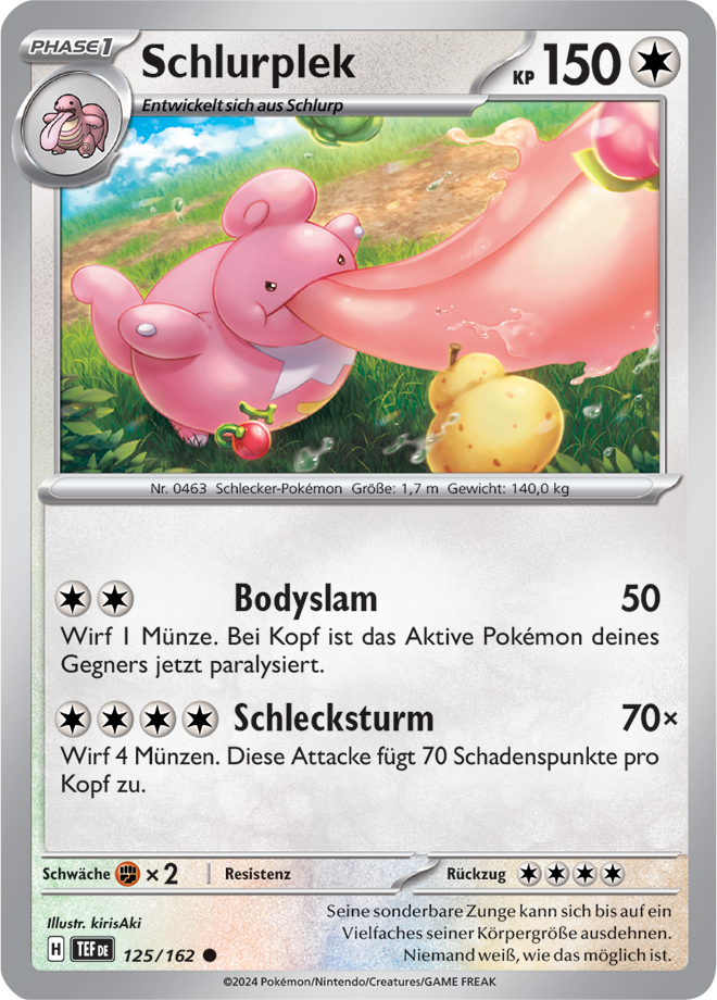 Pokemon - Gewalten der Zeit - Schlurplek 125/162  (DEUTSCH)                                                                         