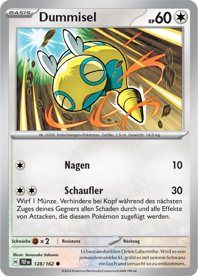 Pokemon - Gewalten der Zeit - Dummisel 128/162  (DEUTSCH)                                                                            