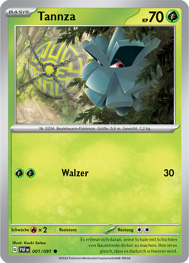 Pokemon - Paldeas Schicksale- Tannza 001/091  (DEUTSCH)   