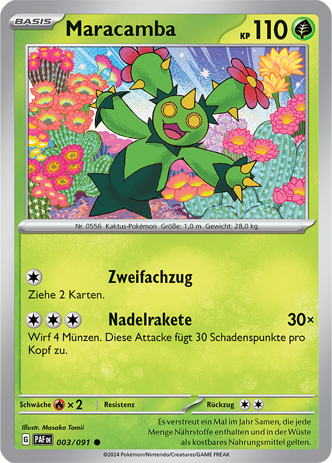 Pokemon - Paldeas Schicksale - Maracamba 003/091  (DEUTSCH)    