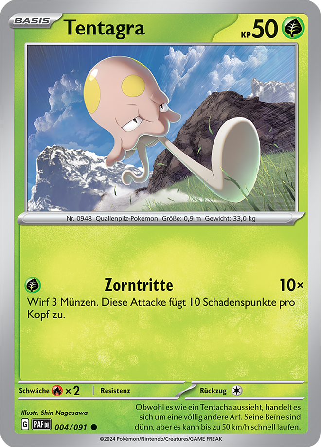 Pokemon - Paldeas Schicksale - Tentagra 004/091  (DEUTSCH)    