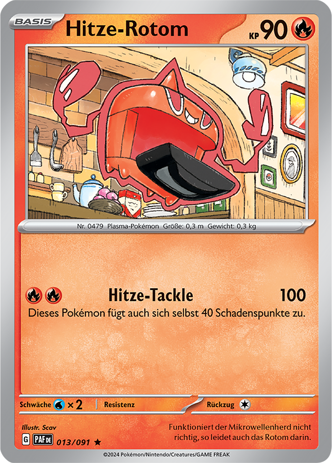 Pokemon - Paldeas Schicksale - Hitze-Rotom 013/091 Holo (DEUTSCH)       