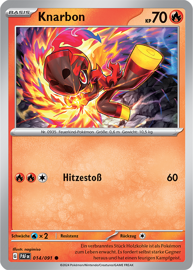 Pokemon - Paldeas Schicksale - Knarbon 014/091  (DEUTSCH)      