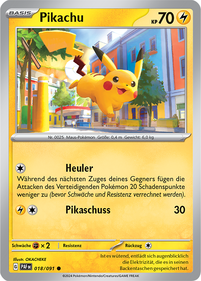 Pokemon - Paldeas Schicksale - Pikachu 018/091  (DEUTSCH)       