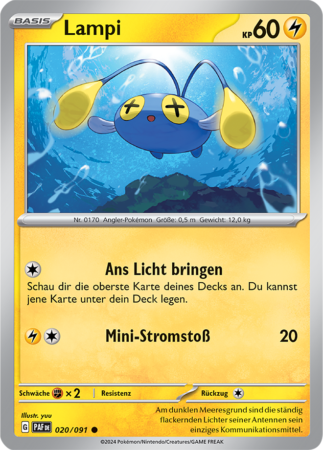 Pokemon - Paldeas Schicksale - Lampi 020/091  (DEUTSCH)       