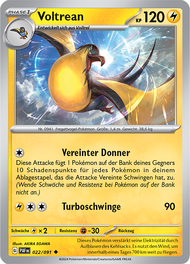 Pokemon - Paldeas Schicksale - Voltrean 022/091  (DEUTSCH)   