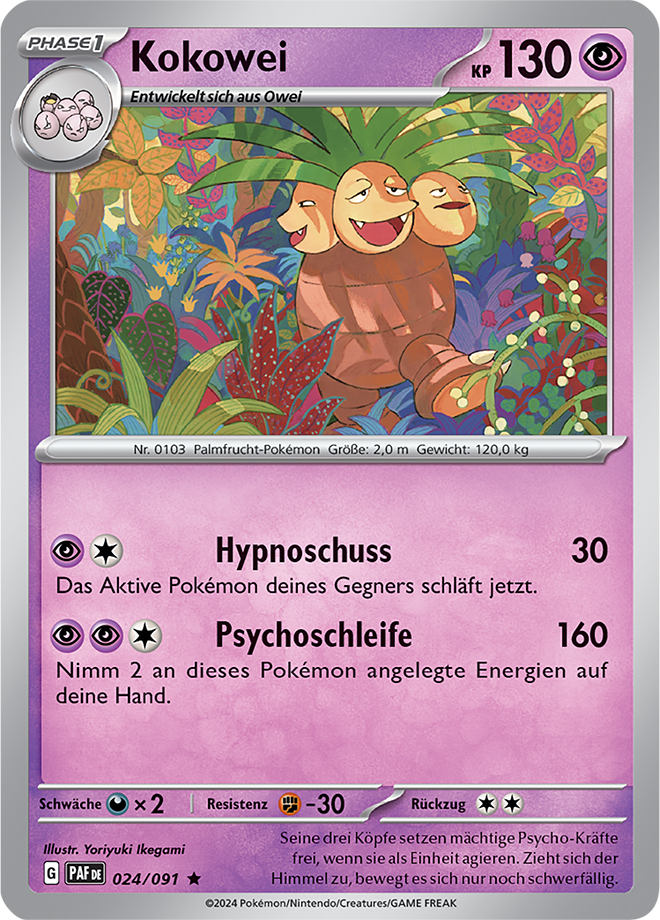 Pokemon - Paldeas Schicksale - Kokowei 024/091 Holo (DEUTSCH)   
