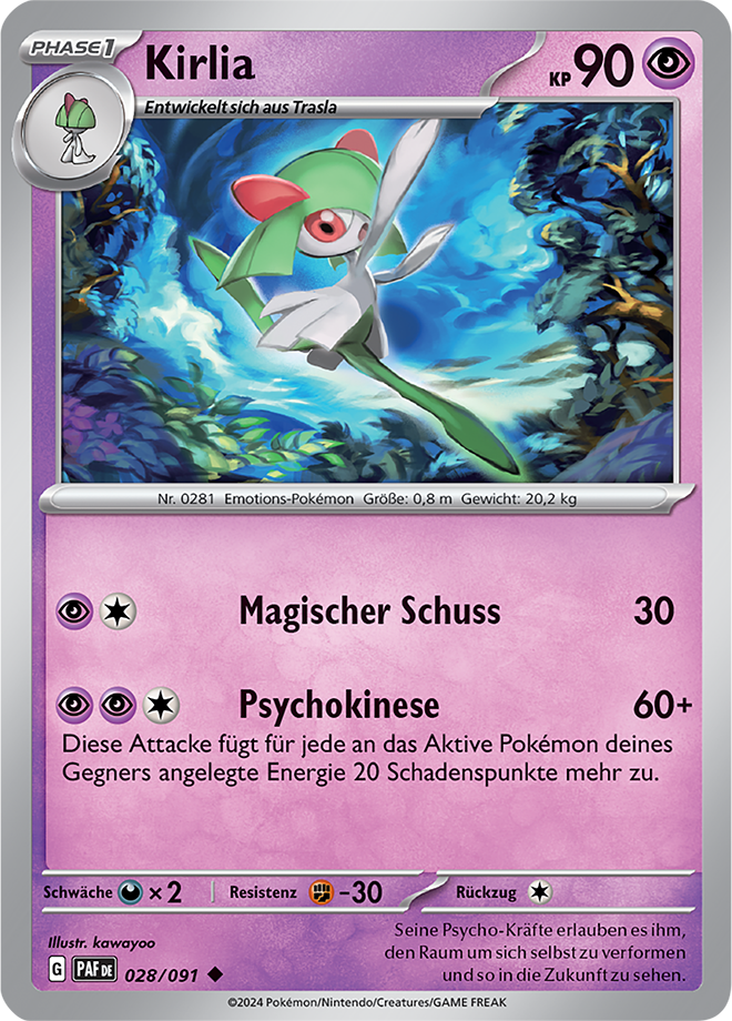 Pokemon - Paldeas Schicksale - Kirlia 028/091 (DEUTSCH)    