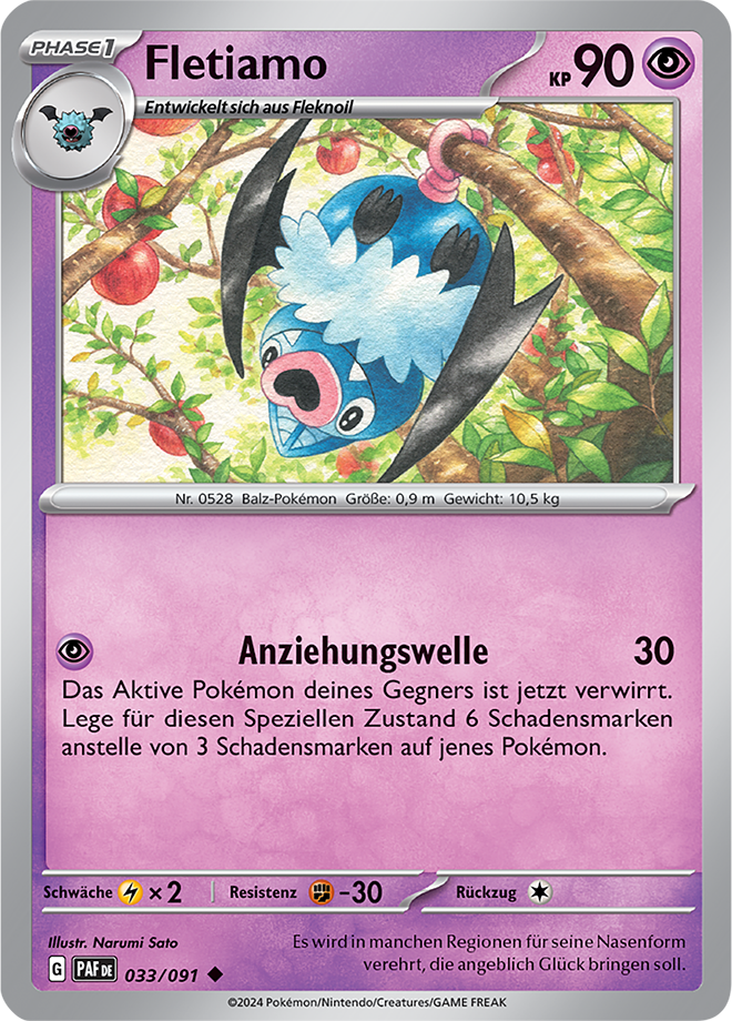 Pokemon - Paldeas Schicksale - Fletiamo 033/091 (DEUTSCH)       