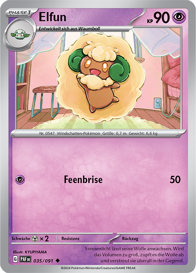 Pokemon - Paldeas Schicksale - Elfun 035/091 (DEUTSCH)         