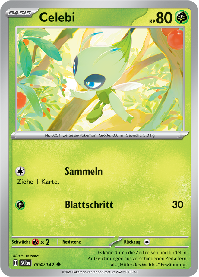 Pokemon - Stellarkrone  - Celebi 004/142 (DEUTSCH)                             