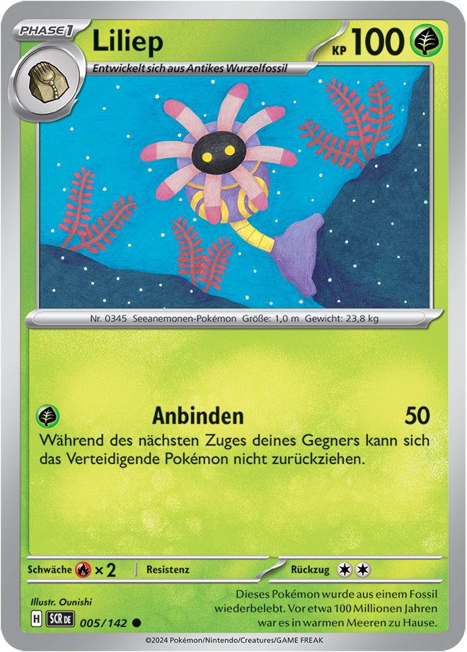 Pokemon - Stellarkrone  - Liliep 005/142 (DEUTSCH)                             