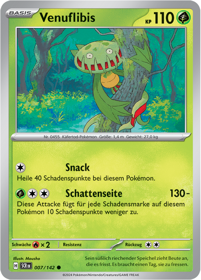 Pokemon - Stellarkrone  -Venuflibis  007/142 (DEUTSCH)                         