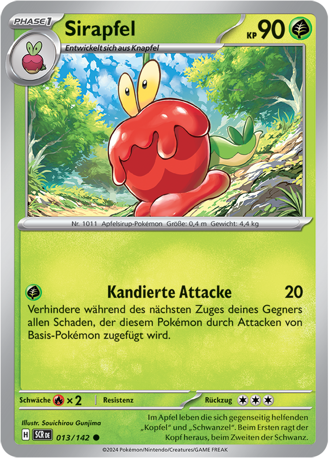 Pokemon - Stellarkrone  - Sirapfel 013/142 (DEUTSCH)                          