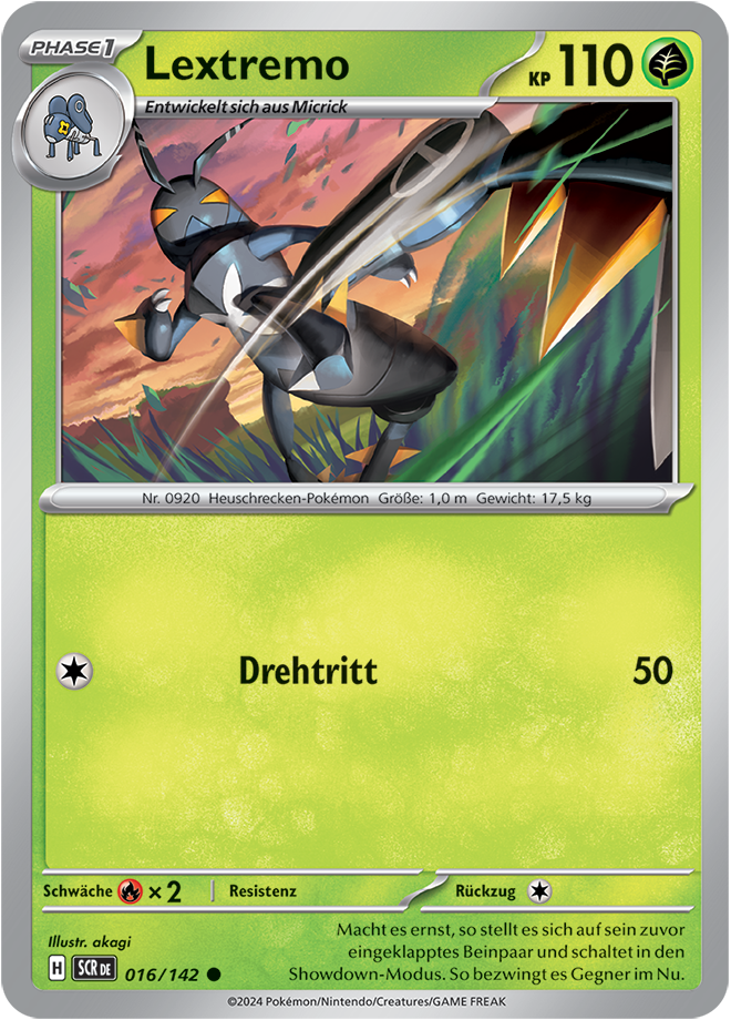 Pokemon - Stellarkrone  - Lextremo 016/142 (DEUTSCH)                           
