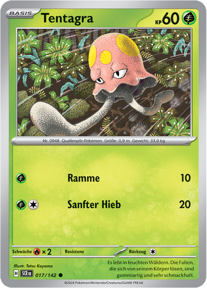 Pokemon - Stellarkrone  - Tentagra 017/142 (DEUTSCH)                           