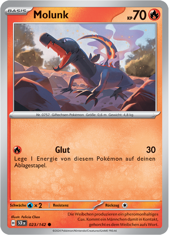 Pokemon - Stellarkrone  - Molunk 023/142 (DEUTSCH)                            
