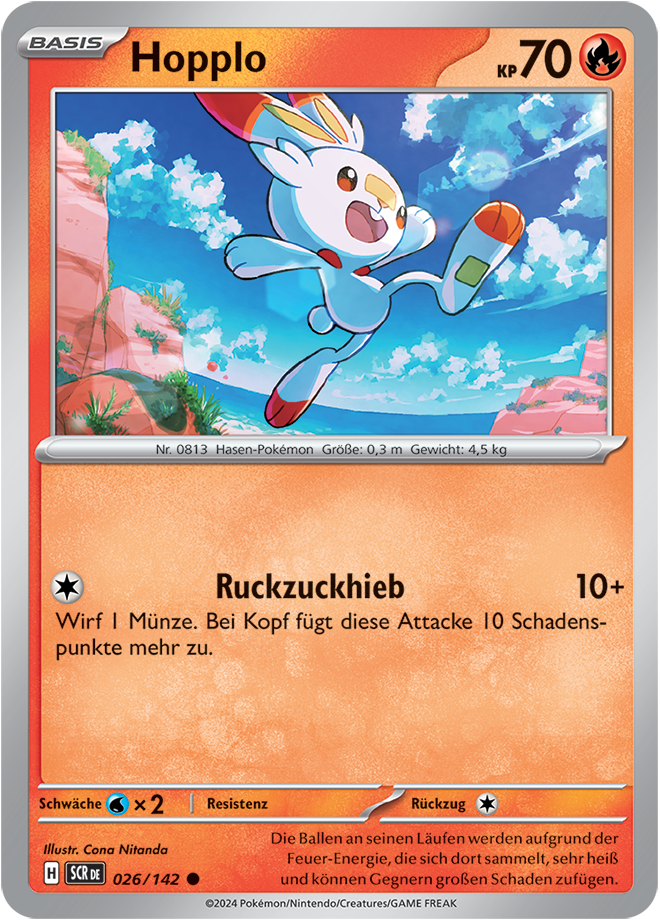 Pokemon - Stellarkrone  - Hopplo 026/142 (DEUTSCH)                            