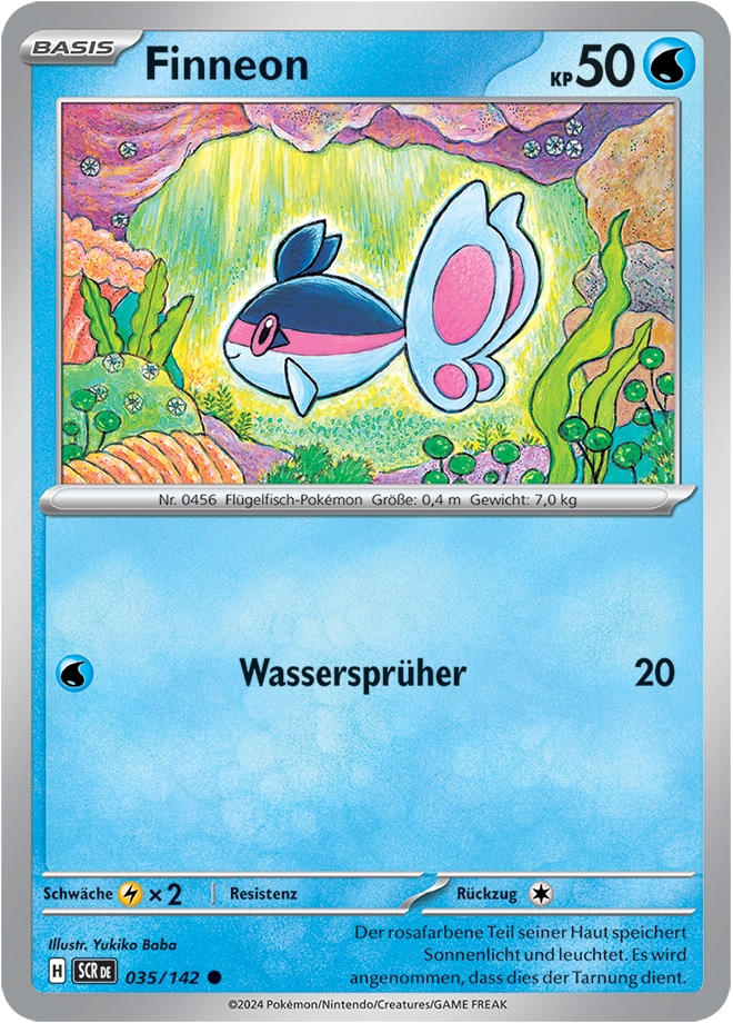 Pokemon - Stellarkrone  - Finneon 035/142 (DEUTSCH)                               