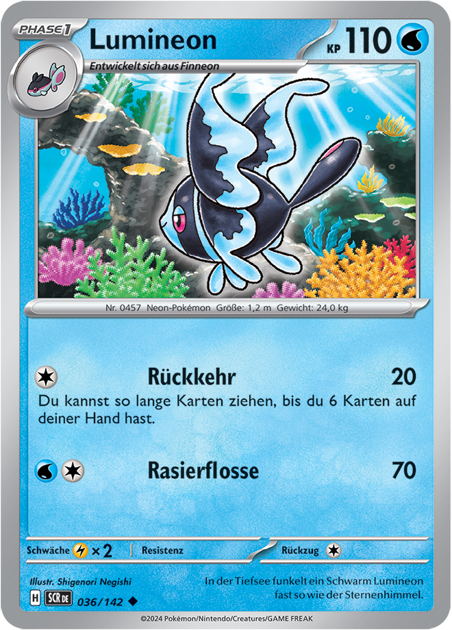 Pokemon - Stellarkrone  - Lummineon 036/142 (DEUTSCH)                               