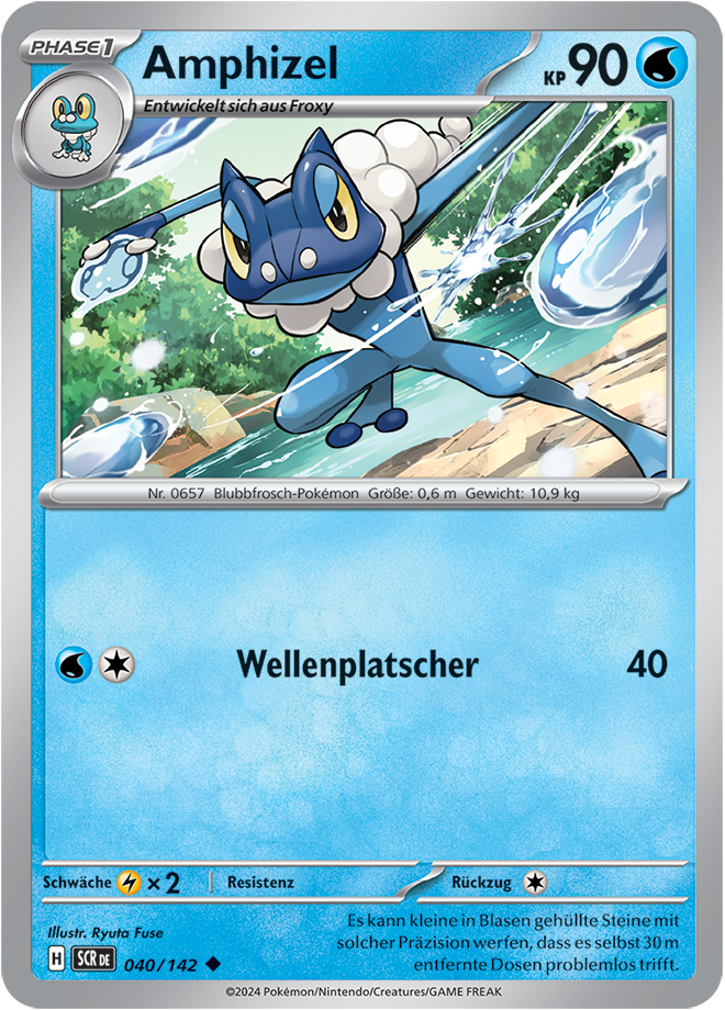 Pokemon - Stellarkrone  - Amphizel 040/142 (DEUTSCH)                                