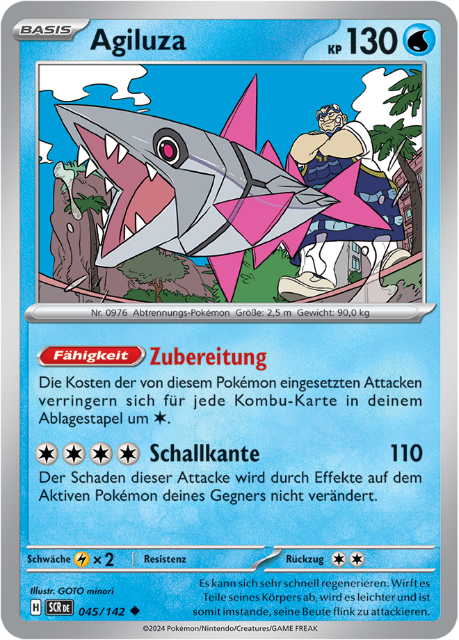 Pokemon - Stellarkrone  - Agiluza 045/142 (DEUTSCH)                                 