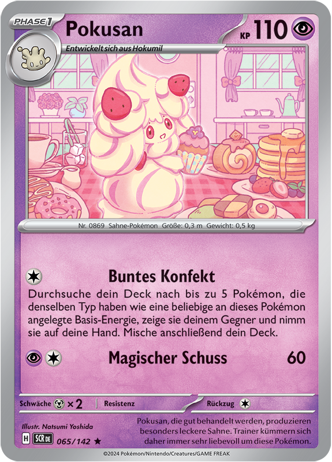 Pokemon - Stellarkrone  - Pokusan 065/142 Holo (DEUTSCH)                                    