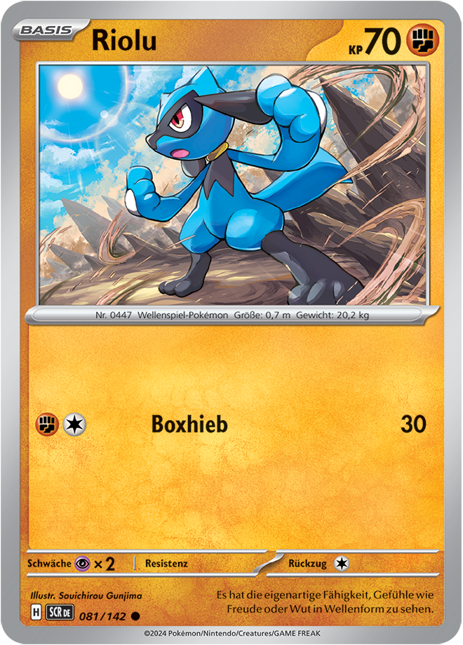 Pokemon - Stellarkrone  - Riolu 081/142 (DEUTSCH)                                            